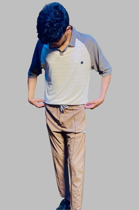 Down Shoulder Pair – T-Shirt & Trouser Set